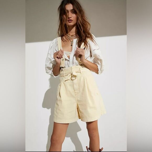 Free People Denim - Free People Shortalls Overalls